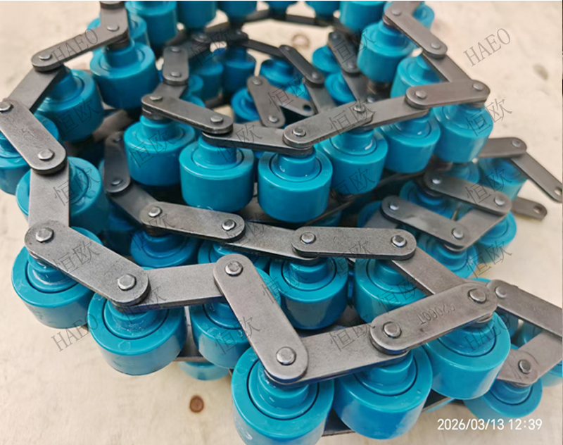 PA66高耐磨尼龙滚轮三倍速链条